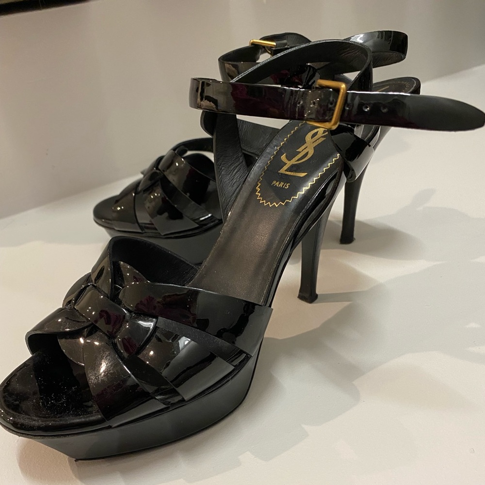 Saint Laurent black heels, Size 6 womens, Limited edition
